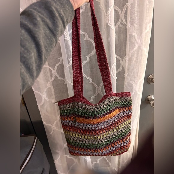 The Sak Casual Classics Crochet Tote/Gypsy Stripe nice PURSE-SALE p4 - Picture 4 of 8